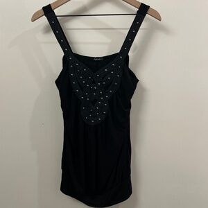 Soprano Black Y2K Tank Top